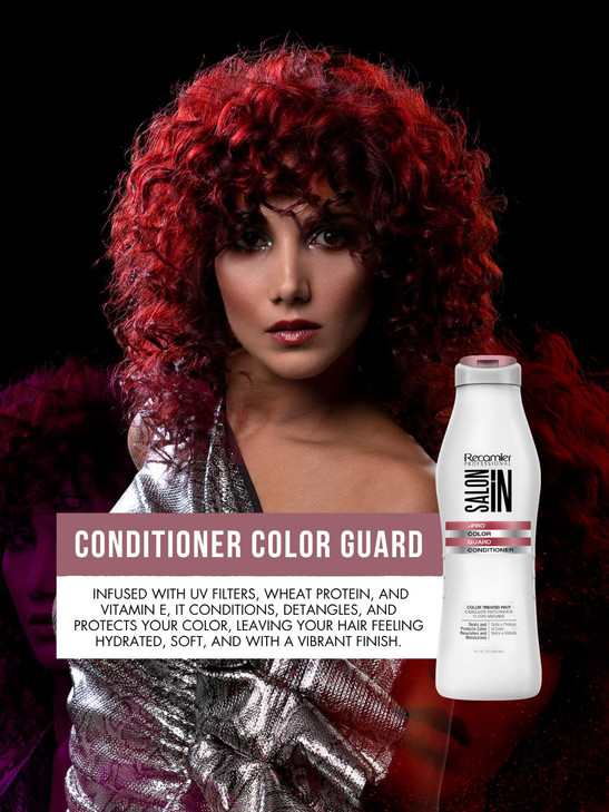 Salon In Recamier Color Guard Conditioner for Colored Hair Prolongs Color Vibrance 338 Fl Oz