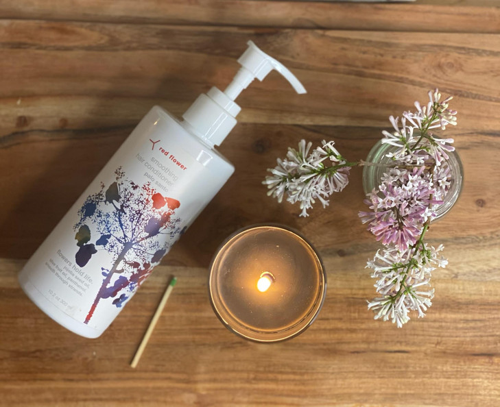Red Flower Palo Santo Smoothing Hair Conditioner VitaminRich Moisture Frizz Control Treatment for All Hair Types Vegan S