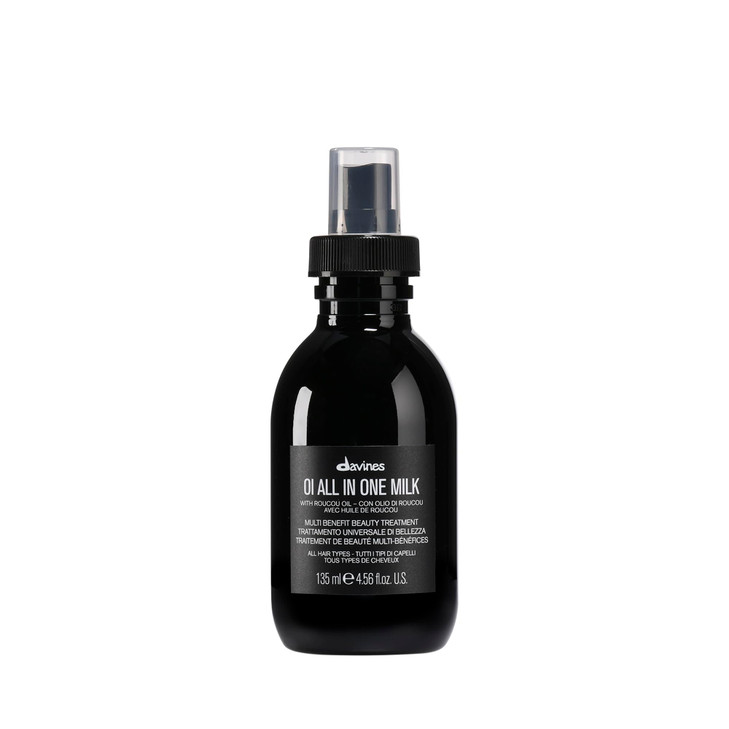 Davines OI All In One Milk Hair Leavein Milky Conditioner MultiFunction Spray Treatment Detangles Controls Frizz Heat Pr