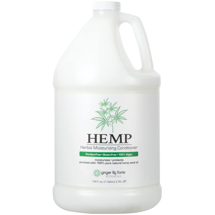 Ginger Lily Farms Botanicals HEMP Herbal Moisturizing Conditioner Enriched with 100 Pure Natural Hemp Seed Oil 100 Vegan