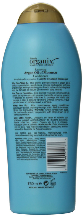 OGX Renewing Argan Oil of Morocco Hydrating Hair Conditioner ColdPressed Argan Oil to Help Moisturize Soften Strengthen
