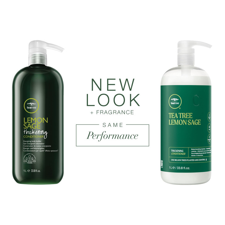 Tea Tree Lemon Sage Thickening Conditioner Builds Body Boosts Volume For Fine Hair 338 fl oz