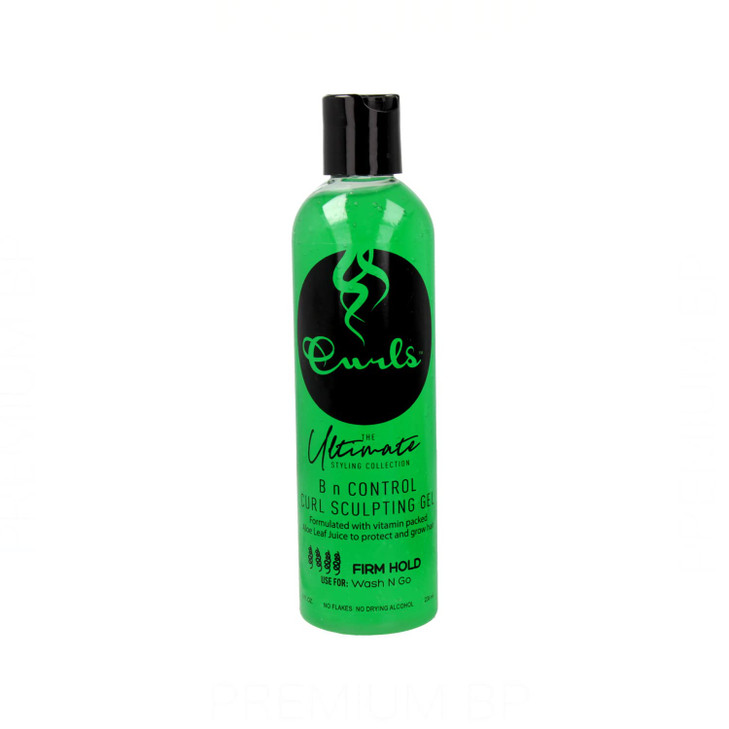 Curls The Ultimate Styling Collection B N Control Curl Sculpting Gel (Firm Hold), 8 Ounces,GREEN