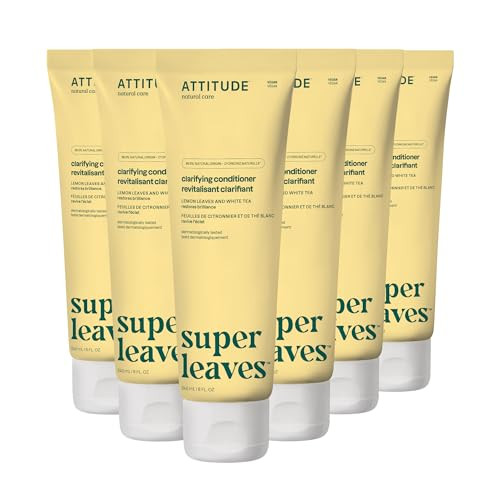 ATTITUDE Clarifying Hair Conditioner Restores Shine Naturally Derived Ingredients Vegan Detangler Dermatologically Teste