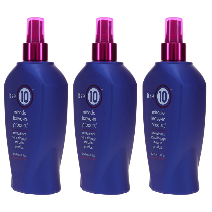 Its a 10 Haircare Miracle LeaveIn product 10 fl oz Pack of 3