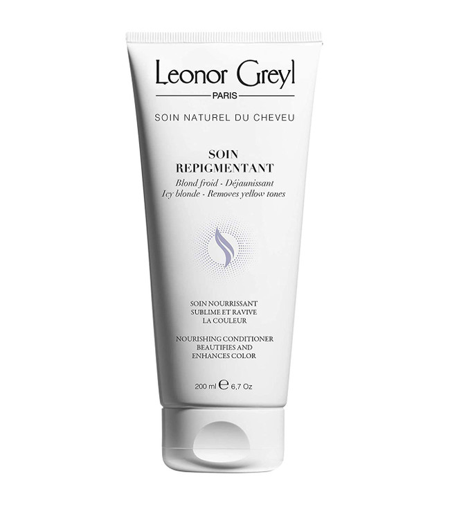 Leonor Greyl Paris Soin Repigmentant Icy Blonde ColorEnhancing Hydrating Conditioner Revives Blonde to Very Light Blonde