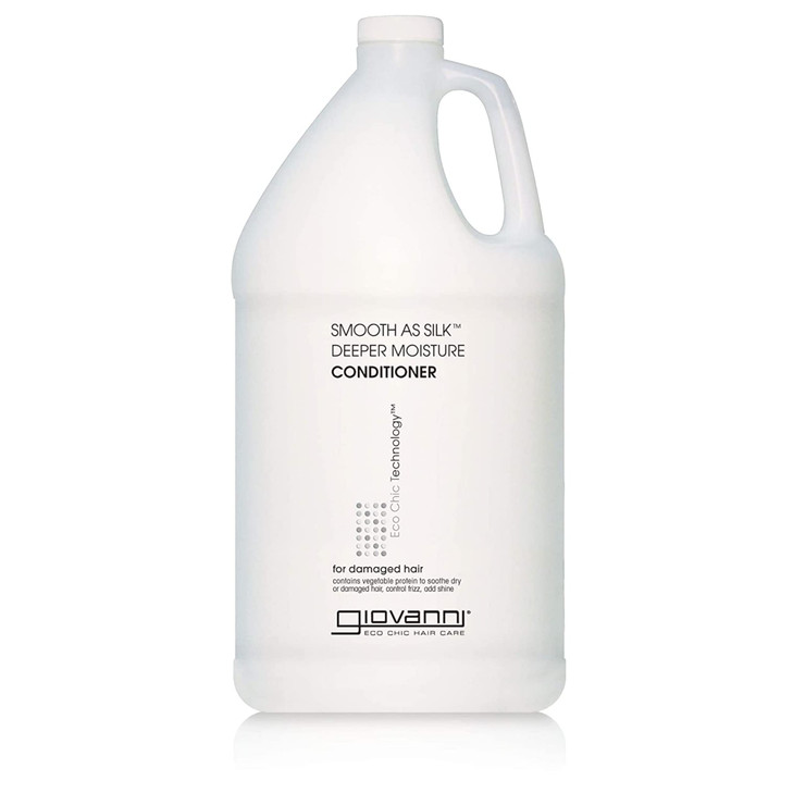 GIOVANNI Eco Chic Smooth As Silk Deeper Moisture Conditioner Apple Plus Aloe Extracts Calms Frizz Detangles Wash Go Laur