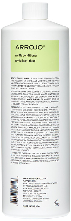 Arrojo Gentle Hair Conditioner Gentle Conditioner to Add Luster Shine Moisture Paraben Sulfate Free Conditioner w Vitami