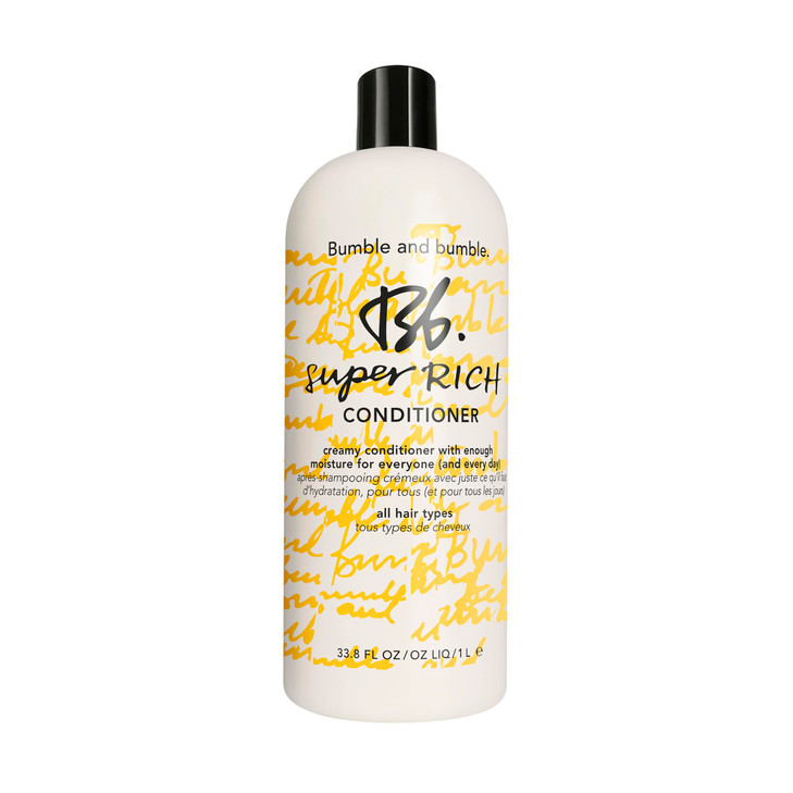 Bumble and bumble Super Rich Hair Conditioner For Every Day Hydrating Adds Shine Curly Wavy Straight With Glycerin Avoca