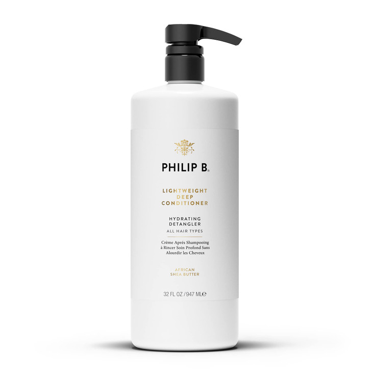 PHILIP B Lightweight Deep Conditioner 32 fl oz 947 ml Hydrating Detangler Adds Moisture Shine and Smoothness For All Hai