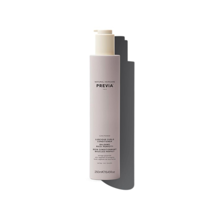 PREVIA Curls Conditioner for Natural Curly Hair AntiDandruff Moisturizing Frizz Control Vegan GlutenFree SulfateFree Shi