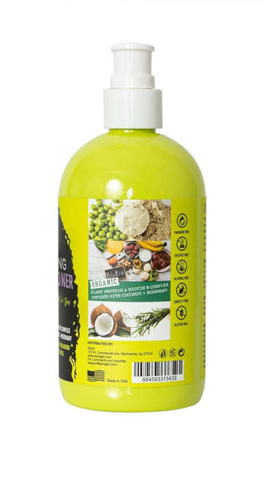 Esha Girl Natural Curl Hydrating Conditioner Moisturize 3C 4C Curls with Coconut Rosemary Oils Biotin Tropical Fruit Sce