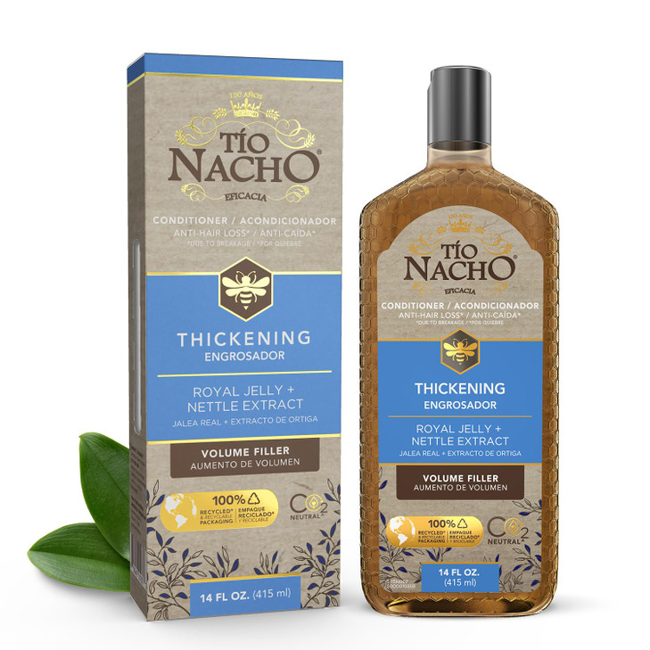 Tio Nacho Thickening Conditioner with Royal Jelly and Natural Extracts Hair Loss Conditioner for Men and Women Volumizin
