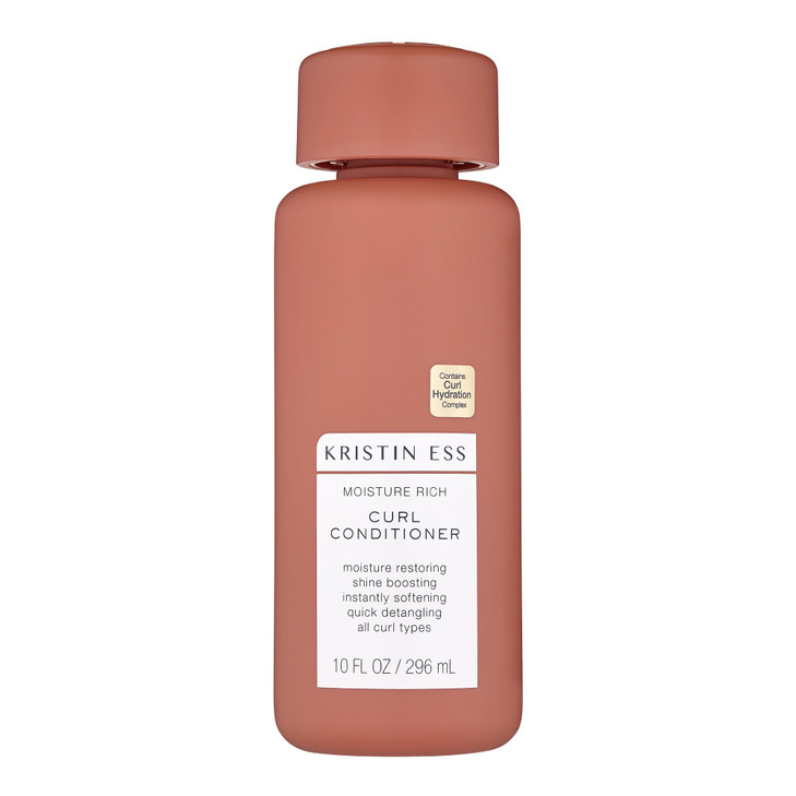 Kristin Ess Hair Moisture Rich Conditioner for Curly Wavy Hair 10 fl oz Vegan Sulfate Paraben and Silicone Free Color Ke