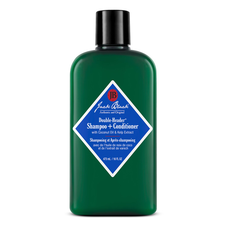 Jack Black DoubleHeader Shampoo Conditioner PureScience Formula Coconut Oil and Kelp Extract SulfateFree Removes Oil and