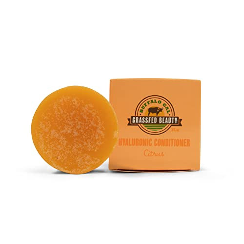 BUFFALO GAL Hyaluronic and Tallow Conditioner Bar Natural Hair Conditioner for Growth Hydrating for Dry Hair Detangling