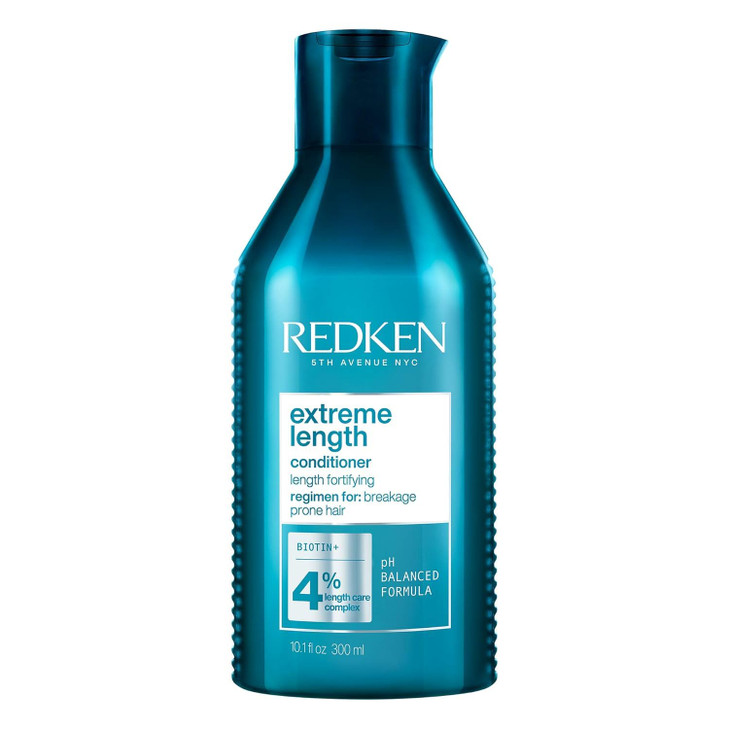 Redken Extreme Length Conditioner For Damaged Hair Fortifies Strengthens and Conditions Hair Infused With Biotin Castor