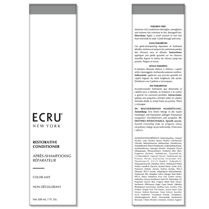 ECRU New York Restorative Conditioner Moisturizing Hair Conditioner for Women or Men 24oz