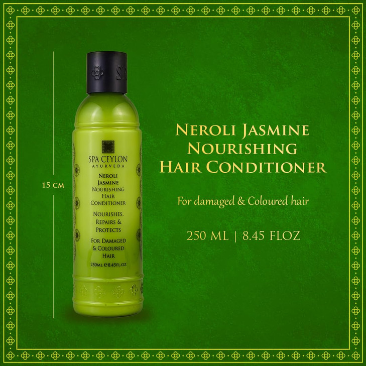 SPA CEYLON Neroli Jasmine Nourishing Hair Conditioner Nourishes Repairs and Protects For Damaged and Coloured Hair Compl