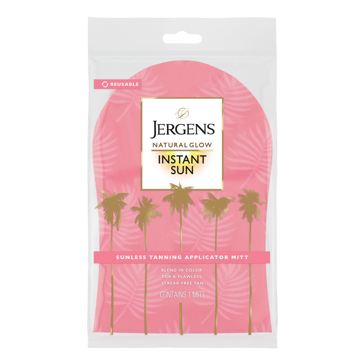 Jergens Natural Glow Body Applicator Mitt, Flawless, Streak-free Tanning Blender Glove, Reusable Tanning Mitt Protects Hands