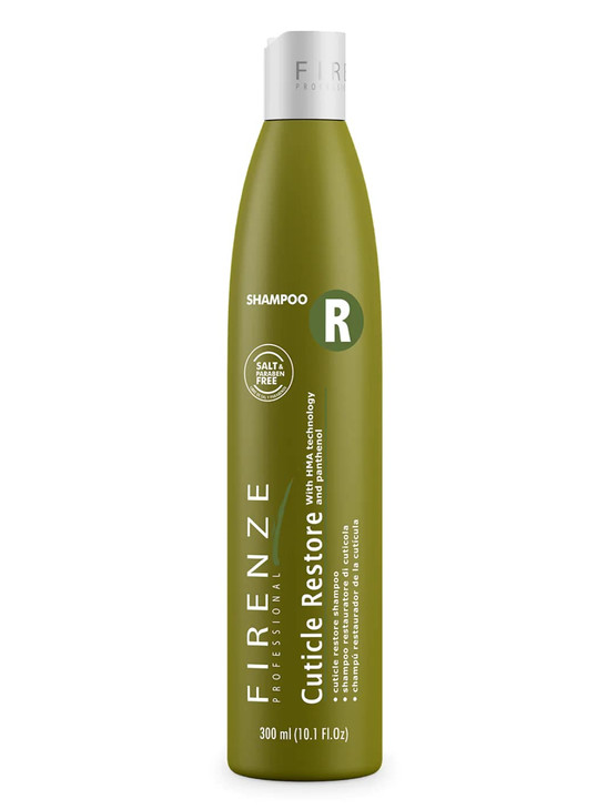 Firenze Professional Cuticle Restore Bundle Shampoo Conditioner Pack 300ml 101 fl oz Each Hydration Smoothness Shine for