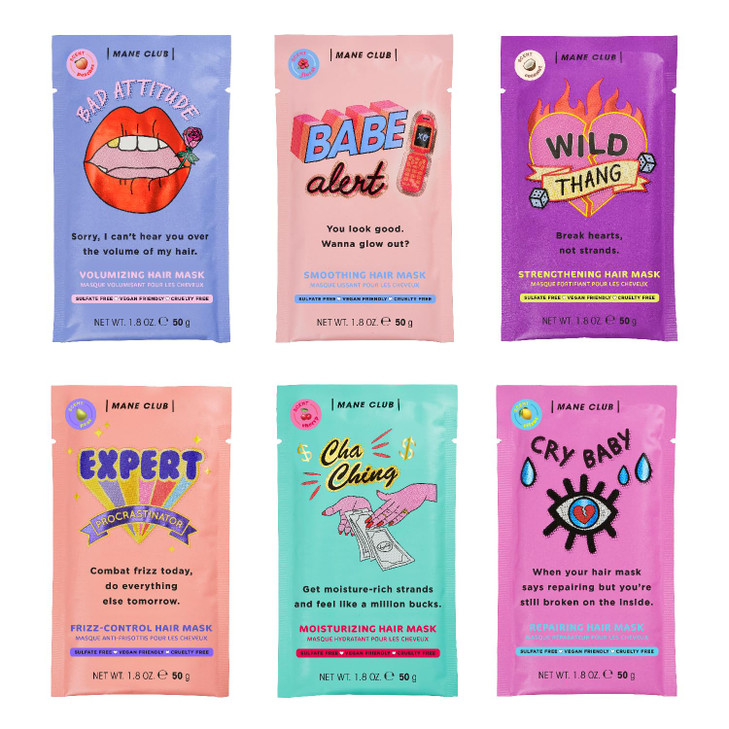 MANE CLUB Variety Pack Deep Conditioner cruelty free vegan no sulfates or parabens Pack of 6