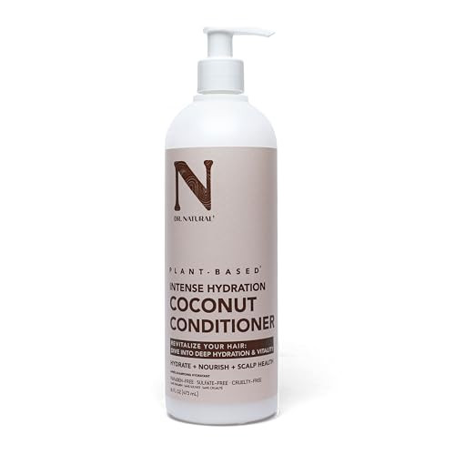 Dr Natural Intense Hydration Coconut Conditioner Hydrating Conditioner for Women and Men with Shea Butter Frizz Control