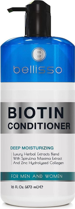 BELLISSO Biotin Conditioner Sulfate Free Hair Thickening Products for Women and Men Deep Conditioning Treatment for Dry