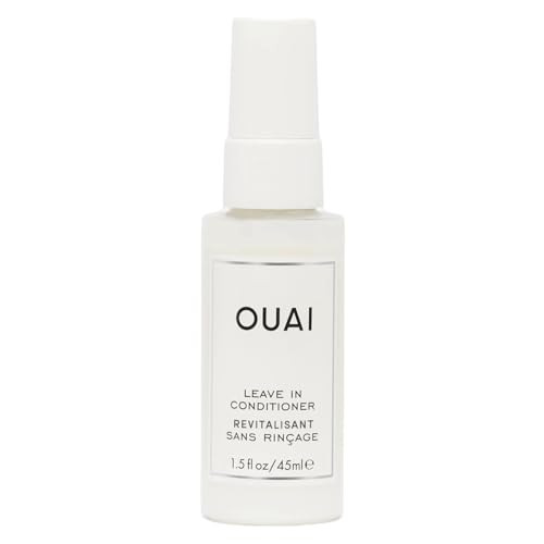 OUAI Leave In Conditioner Heat Protectant for Hair Prep Hair for Styling or Use as Detangling Spray to Fight Frizz Flyaw