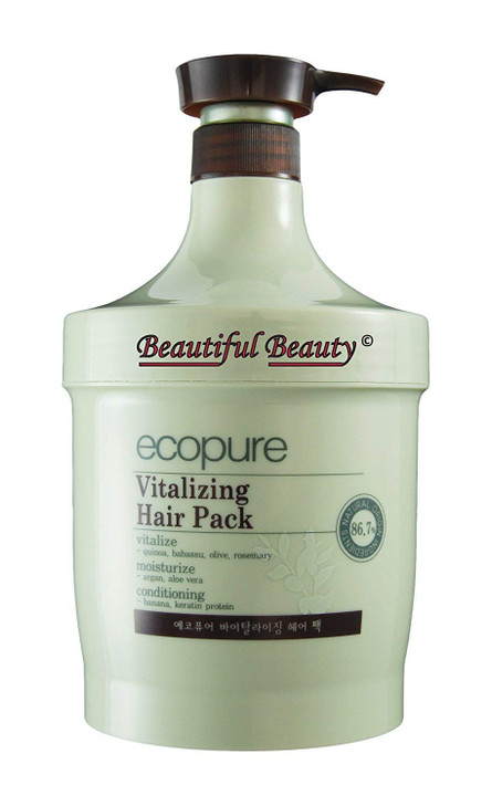 EcoPure VITALIZING Hair Pack Natural Origin Ingredients 867 1000ml 3381 floz