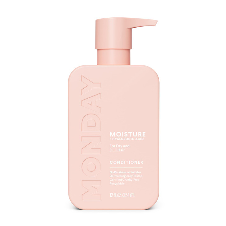 MONDAY HAIRCARE MOISTURE Conditioner with Hyaluronic Acid Coconut Oil Shea Butter for Dry Dull Hair 354 mL