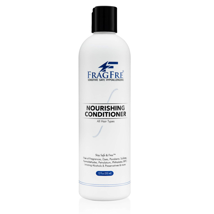 FRAGFRE Fragrance Free Conditioner 12 oz Parabens Free Hypoallergenic Hair Conditioner for Sensitive Skin Deep Condition