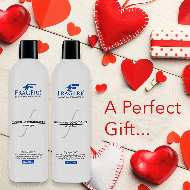 FRAGFRE Fragrance Free Conditioner 12 oz Parabens Free Hypoallergenic Hair Conditioner for Sensitive Skin Deep Condition