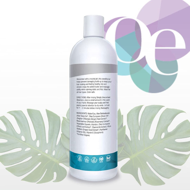 Organic Excellence Sulfate Free Conditioner Fragrance Gluten Paraben Free Color Safe Organic Herb Extracts and Oils Natu