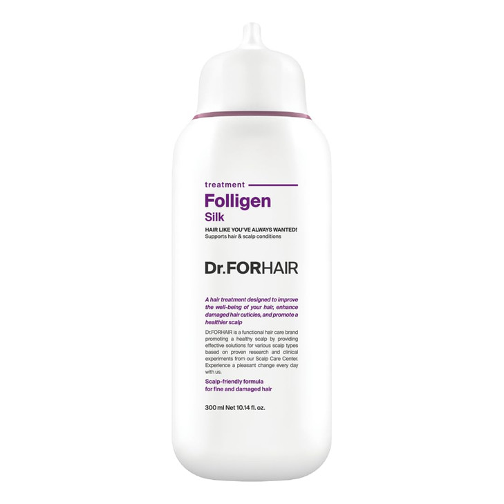 DRFORHAIR Folligen Silk Treatment Korean Hair Treatment For Dry Damaged Hair Scalp Treatment Hair Mask For Hair Thickeni