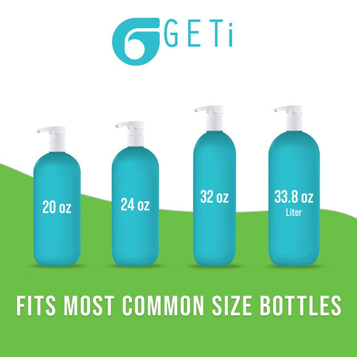 2Pack Liter 338 oz Shampoo Conditioner Pump Dispenser Fits Most Salon Brand Liter Size Bottles with a 1inch Wide Opening