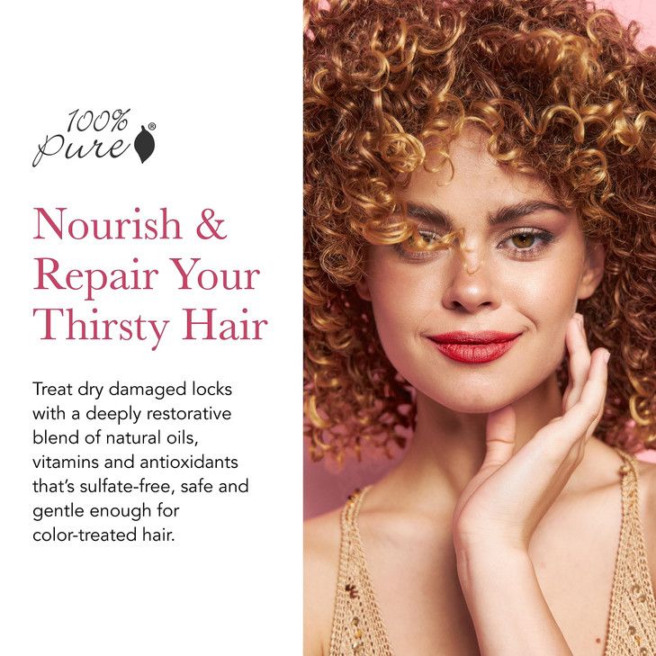 100 PURE Glossy Locks Repair Conditioner Cream Moisture Restore Nourishing Deep Conditioning Treatment for Dry Damaged H