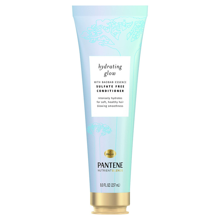 Pantene Sulfate Free Conditioner Hydrates Dry Damaged Hair Nutrient Blends with Baobab Essence Safe for Color Treated Ha