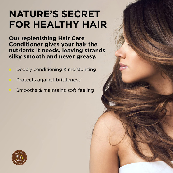Hemp Seed Hair Care Conditioner Nag Champa 8 oz Keeps Hair Feeling Soft Smooth With Hemp Seed Oil Coconut Oil Vitamin E