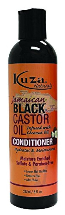 Kuza Jamaican Black Castor Oil Conditioner Infused with Coconut Oil for All Hair Types and ColorTreated Hair 8 fl oz