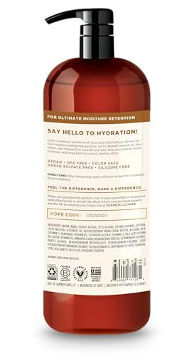 Soapbox Coconut Oil Conditioner Sulfate Paraben Free Silicone Free Color Safe and Vegan Hair Conditioner 338 Ounces