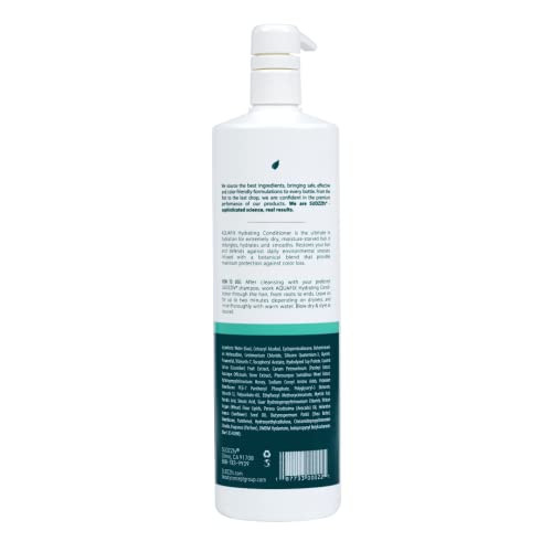 SUDZZFX Conditioner for Dry Damaged Hair AquaFix Hydrating Deep Hair Conditioner 338 Fl Oz Sulfate Free Color Safe Exten