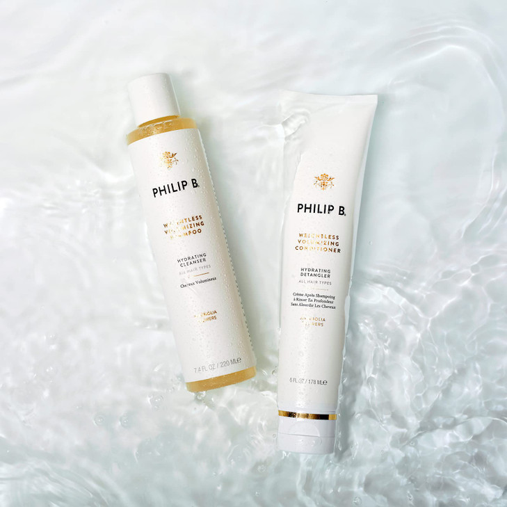 PHILIP B Weightless Volumizing Conditioner 2 fl oz 60 ml Ultralight Hair Detangler Adds Extra Body and Shine