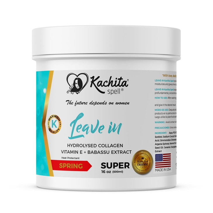 Kachita Spell New True LeaveIn Fabulous and Perfect Curls with Hydrolyzed Keratin Cream added 16 fLoz Made in USA