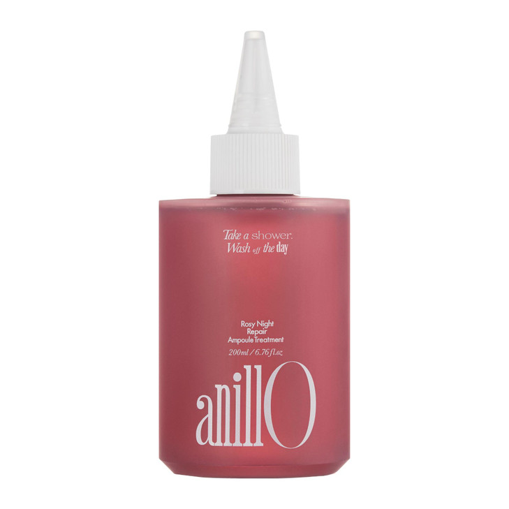 Rosy Night Hair Ampoule Treatment for Damaged Hair WatertoCream Repair Formula with Peptides Amino Acids Frizz Control C
