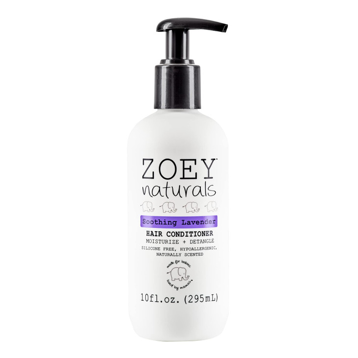 Absolutely Natural Zoey Naturals Soothing Lavender Hair Conditioner for Kids TearFree Hypoallergenic ParabenFree Cruelty