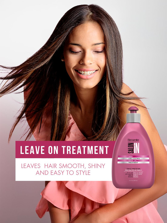 Salon In Recamier Liss Control Leave On Treatment 1058 oz AntiFrizz Smoothing Hair Repair for Straightened or Frizzy Hai