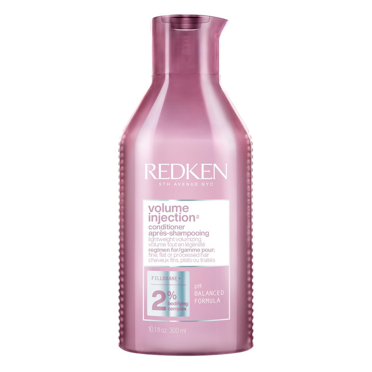 Redken Volume Injection Conditioner Lightweight Volume Conditioner For Fine Hair Detangles and Adds Volume Body to Flat