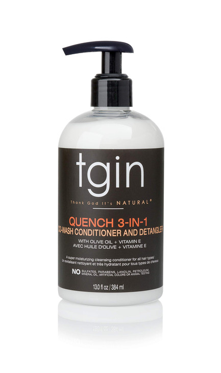 tgin Quench 3in1 CoWash Conditioner Detangler Cowash for Curly Hair That Cleanses Softens Lightweight Curly Hair product