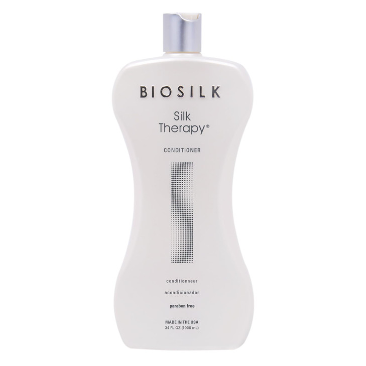 BioSilk Silk Therapy Conditioner Moisturizes Conditions Hair For Incredible Shine Sulfate Paraben CrueltyFree 34 Oz